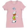 mid air disintegrated Ladies Fitted T-Shirt