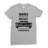 driver picks the music passenger shuts his cakehole Ladies Fitted T-Shirt