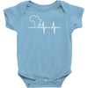 my heart pumps africa Baby Bodysuit