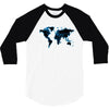 World Map Design 3/4 Sleeve Shirt