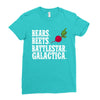 bears beets battlestar galactica Ladies Fitted T-Shirt