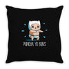 puncha yo buns Throw Pillow