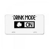 drink mode on License Plate