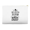 You Cant Scare Me I am Biker Daddy Accessory Pouches
