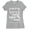 papa super saiyan vegeta Ladies Fitted T-Shirt