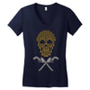 skull bullets Women's V-Neck T-Shirt