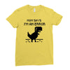 mom says Ladies Fitted T-Shirt