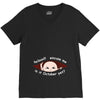 October Peeking Out Asian Baby Boy V-Neck Tee