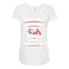 step kids white letter Maternity Scoop Neck T-shirt