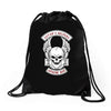 satan's helpers Drawstring Bags