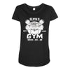 sloth's gym Maternity Scoop Neck T-shirt
