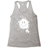 mud splatter smiley face smile forrest gump movie Racerback Tank