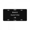 No More Parties In La License Plate