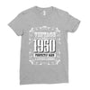 vintage made in 1950 perfectly aged a living legend Ladies Fitted T-Shirt