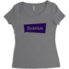 STUB HUBS Women's Triblend Scoop T-shirt