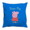 peppa pig sister pig Throw Pillow