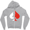 sexy poker Zipper Hoodie