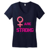 Women's March We are Strong Women's V-Neck T-Shirt