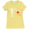 blackbeard's flag pirate edward teach Ladies Fitted T-Shirt