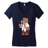 bearly awake Women's V-Neck T-Shirt