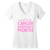 breast cancer awareness month Women's V-Neck T-Shirt