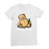 teddy beer Ladies Fitted T-Shirt