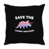 Save The Chubby Unicorns Throw Pillow