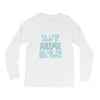 care about anime and two real people girls Long Sleeve Shirts
