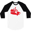 Canada Continent Roots 3/4 Sleeve Shirt