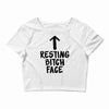resting bitch face Crop Top