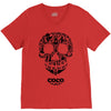 loco coco skul V-Neck Tee