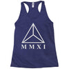 mmxi roman numerals triangle Racerback Tank
