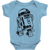 r2 d2 retro star wars sci fi lucas Baby Onesie