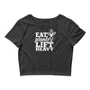 eat plants lift heavy Crop Top