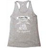 i love the world i will never stop exploring Racerback Tank