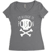 allergic to poison Women's Triblend Scoop T-shirt