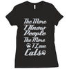 i love cats girls Ladies Fitted T-Shirt