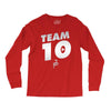 team 10  silver Long Sleeve Shirts