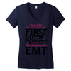 Maybe I Was Too Late To Be His First But Right Now I'm Happy To Be His Women's V-Neck T-Shirt