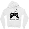 custom text Zipper Hoodie