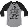 You Cant Scare Me I am Biker Daddy 3/4 Sleeve Shirt