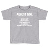 August Girl Hated By Many Toddler T-shirt