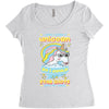 5  unicorn stab idiots Women's Triblend Scoop T-shirt