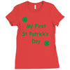 my first st patricks day Ladies Fitted T-Shirt