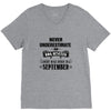 never underestimate an old man who was born in september V-Neck Tee