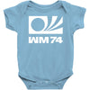 wm 74 germany world cup 1974 retro football Baby Bodysuit