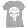 punisher infidel skull Ladies Fitted T-Shirt