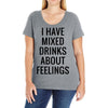 mixed drinks about feelings Ladies Curvy T-Shirt