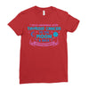 I Love Someone with Thyroid Cancer to The Moon and Back to Infinity Ladies Fitted T-Shirt
