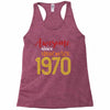 awesome since november 1970 Racerback Tank